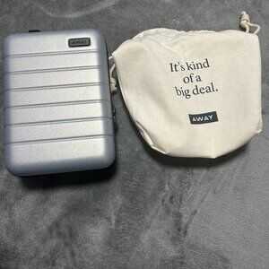 AWAY luggage MIni travel Suitecase Toiletry Case- Light Silver- BRAND NEW